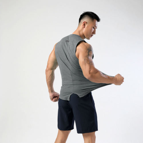 New Summer Basketball Sportswear Men's Breathable Quick-Drying Clothes Fitness Running Loose Large Size Round Neck Vest