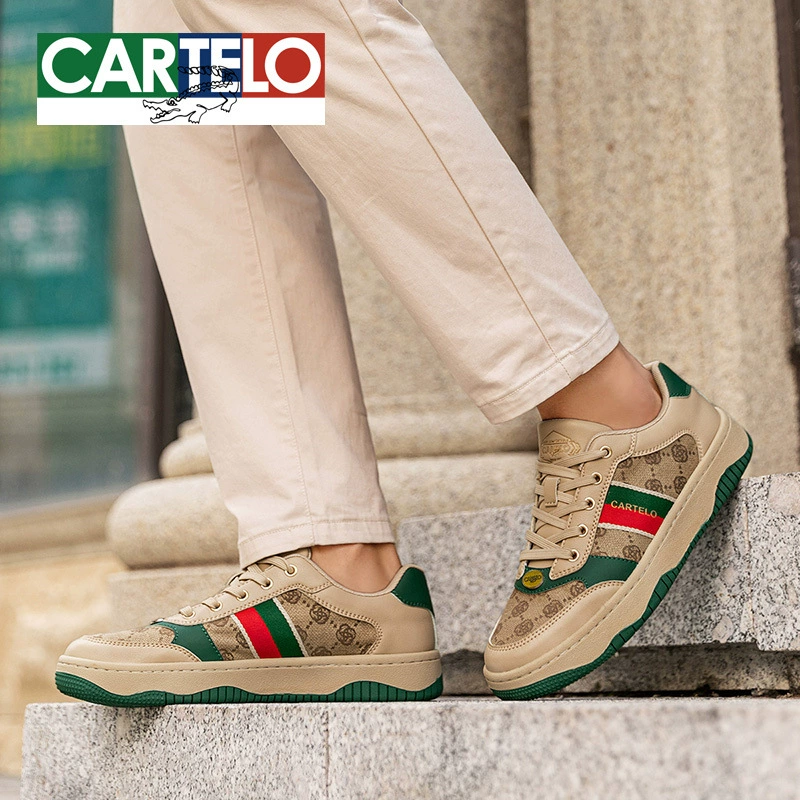 Katile крокодил мужские кроссовки осень легкая роскошная вышивка спортивная повседневная обувь мужская европейская станция грязная обувь