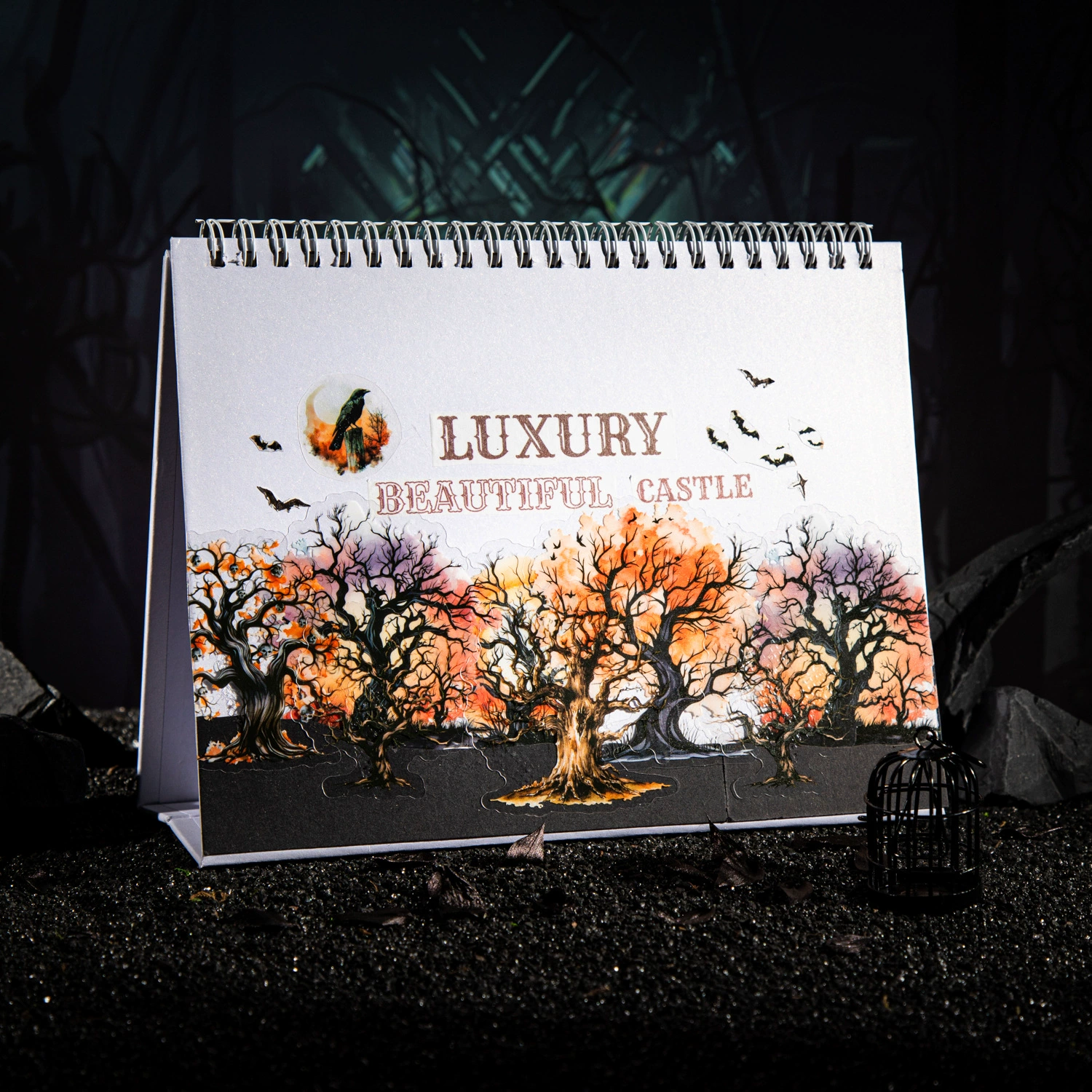 Beautiful Day PET Stickers Dark Woods Series Gothic Tree Handbook Material Stickers 20 Pictures 6