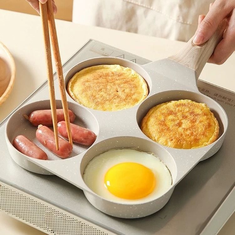 四孔煎蛋做蛋饺鸡蛋汉堡机家用蛋堡模具小煎饼平底不粘锅|undefined
