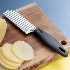 430# stainless steel potato knife wave knife french fry knife strip cutter ripple knife potato flower knife vegetable cutter