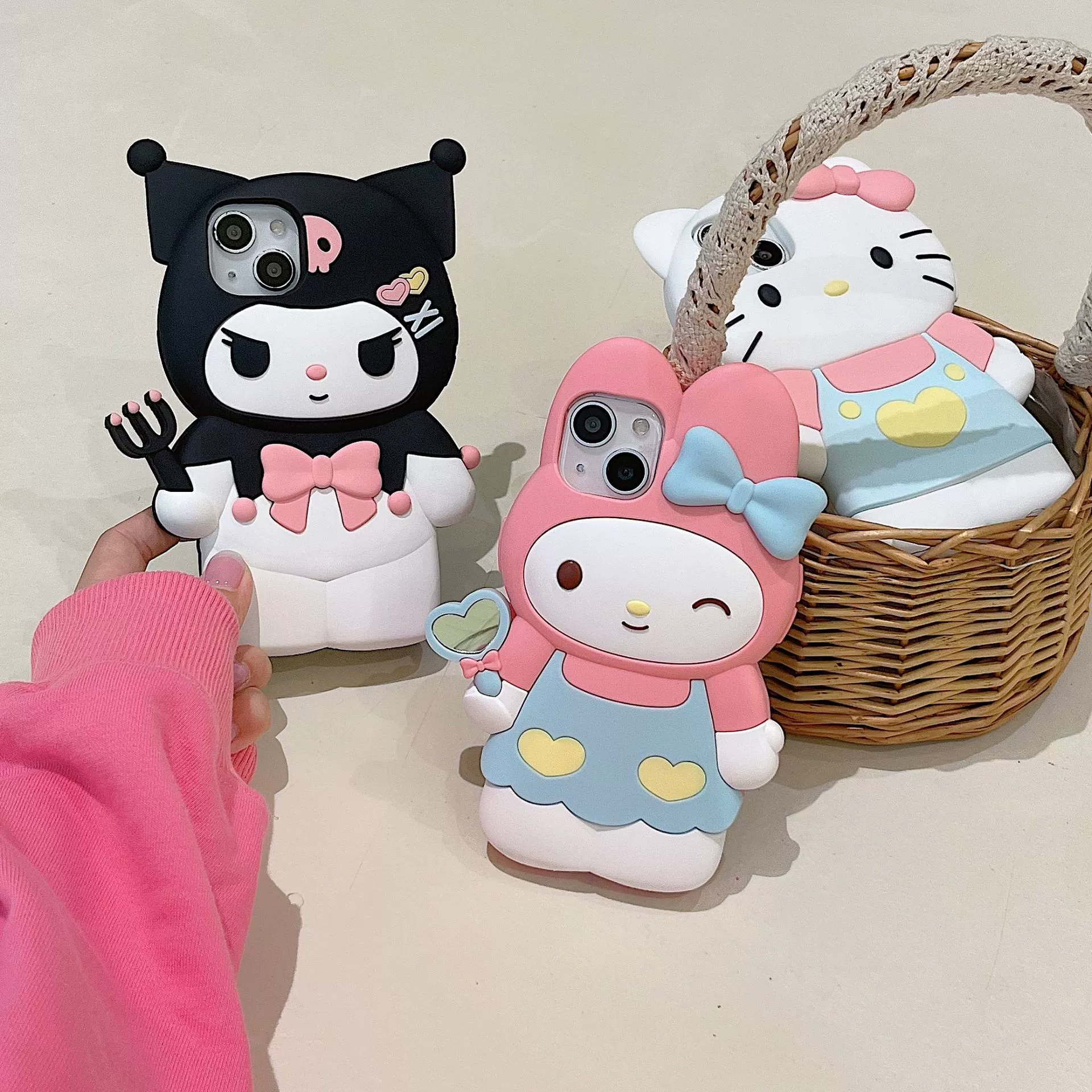 Sanrio, яблоко, мультяшное милое совместимо с iPhone 15, iPhone14 Pro, чехол для телефона, iphone 14, защита от падения
