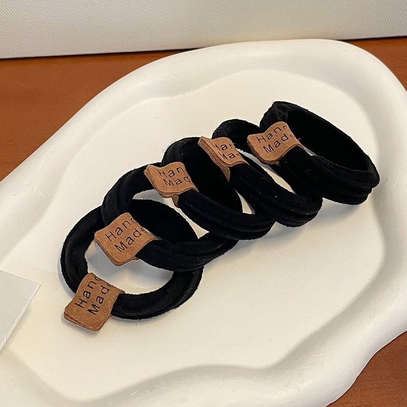 Banda de goma para mujer después de atar la cabeza, cabeza alta, cola de caballo, cuerda de pelo, temperamento, cuerda de cabeza, alta elasticidad, goma elástica duradera, simple nuevo anillo para el cabello