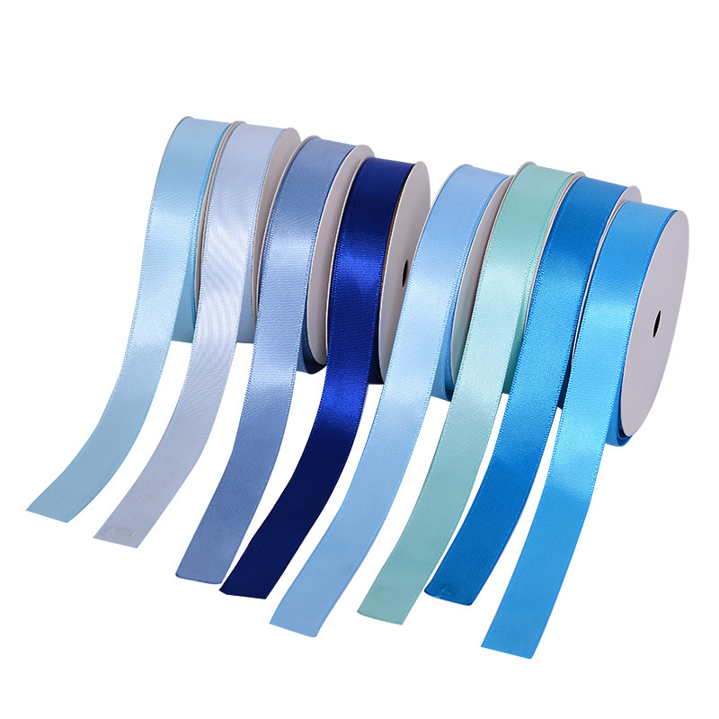 Yao Ming 7700 poliéster Cinta Azul ramo caja de regalo embalaje hornear accesorios para el cabello trenzado lazo del pelo cinta del pelo arco