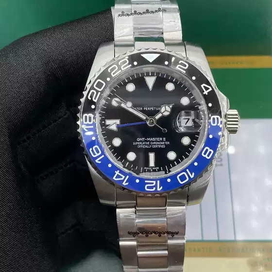 Foreign Trade Independent Station with logo Law Fully Automatic Mechanical Wristwatch High Quality GMT Men's Watch Wholesale Manufacturer