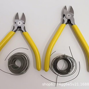 Cross-border industrial grade 5 inch 6 inch water mouth pliers manual pointed mouth oblique pliers with spring jewelry DIY tools