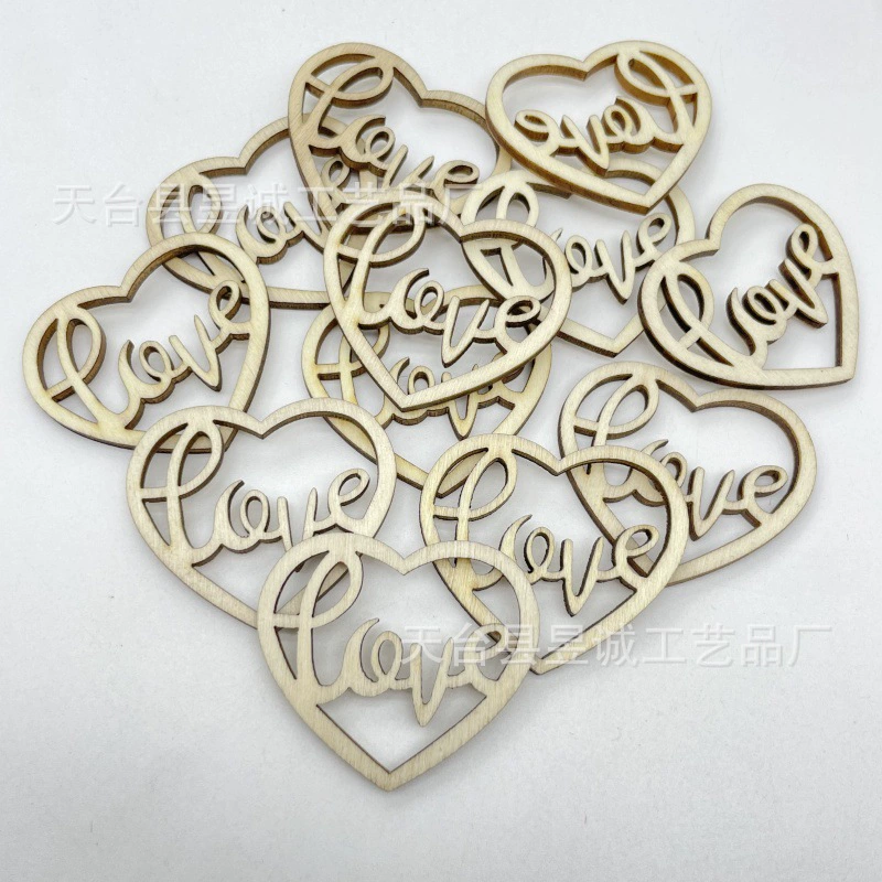 LOVE полая декоративная древесная щепа LOVE список свадебных украшений реквизит деревянные английские буквы