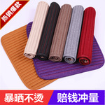 亚麻汽车坐垫单片方垫四季通用毛绒养生冬季棉垫车座垫单座无靠背