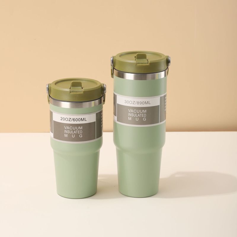 クロスボーダー 20oz30oz ハンドルカーカップ 304 ステンレス鋼二重層真空断熱カップ大容量ポータブルカップ|undefined