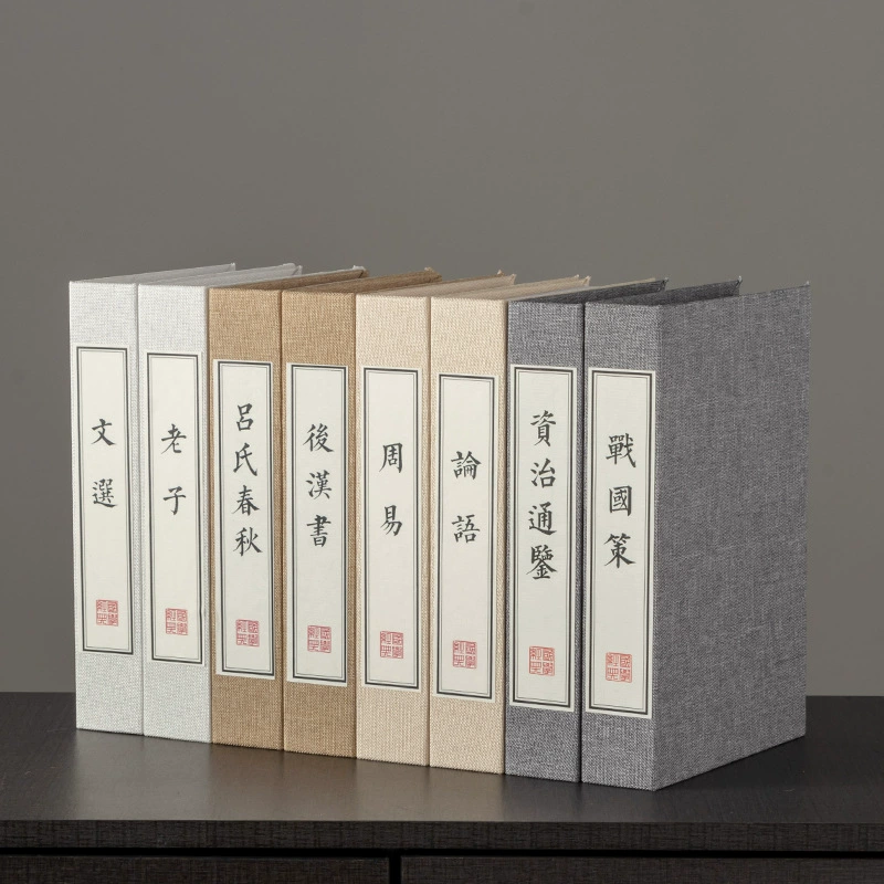 Книжка в китайском стиле Маибо Симуляционная модель книги Комната Шкаф для книг Шкаф для книг Слова Псевдокнига Фотопропы книги