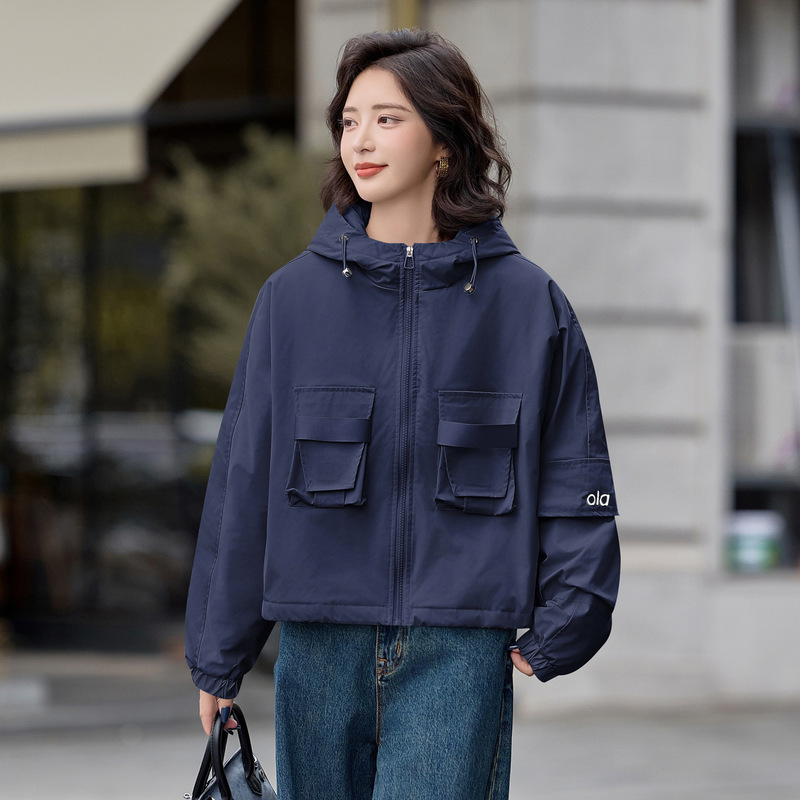 休闲派克棉服女士夹棉外套冬季2025新款时尚显瘦大码胖mm棉袄上衣|undefined