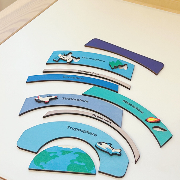 wooden brainteaser for kindergarten