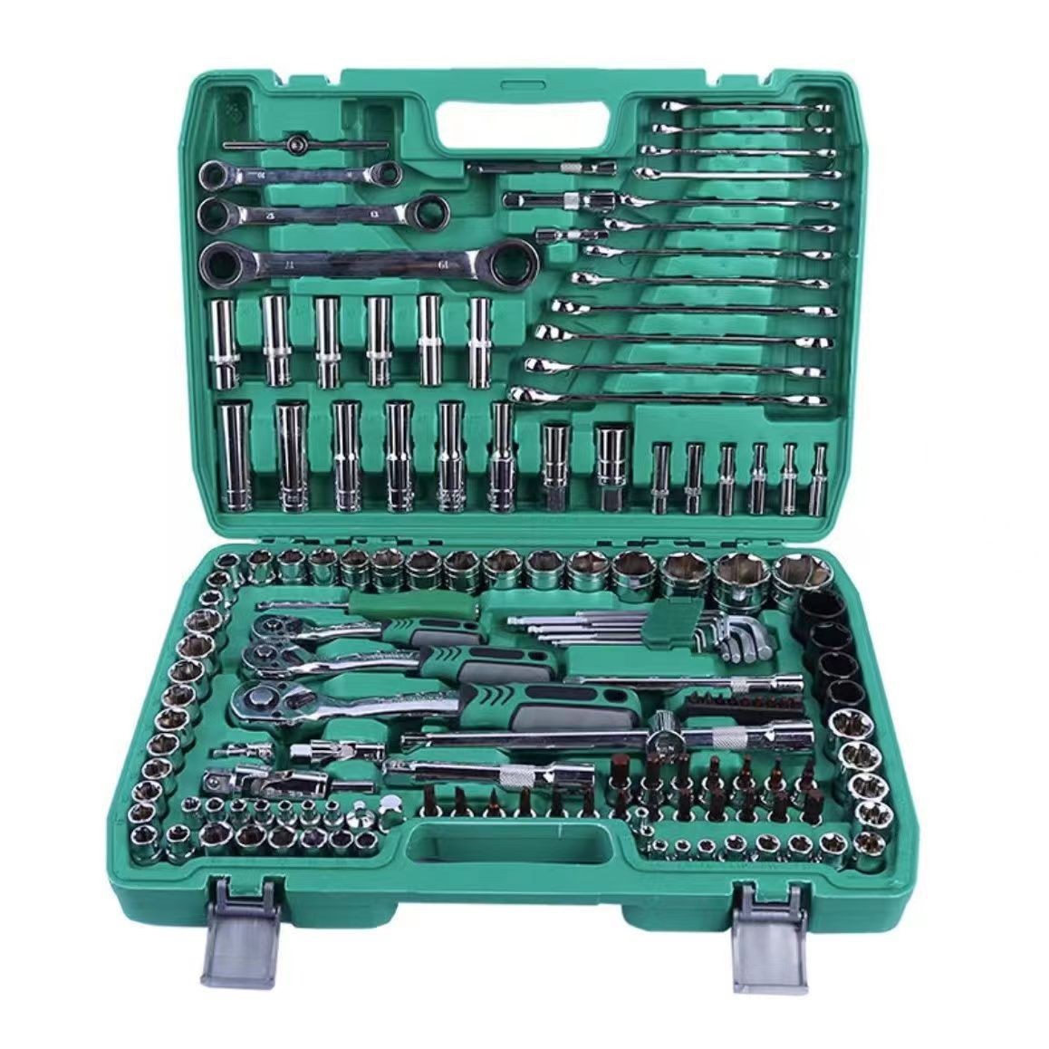 151-Piece Socket Wrench Tool Set, Universal Casing Ratchet Wrench, Car Repair, Machine Repair Combination Tool