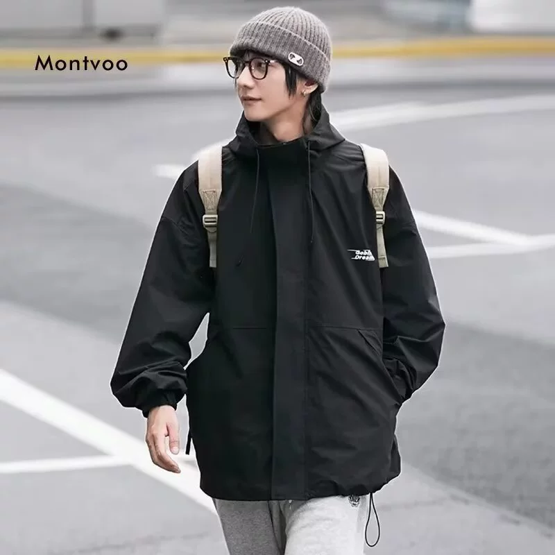 Открытый сюртук для мужчин и женщин весной и осенью свободный ветрозащитный водонепроницаемый альпинистский костюм повседневная куртка с капюшоном с длинными рукавами