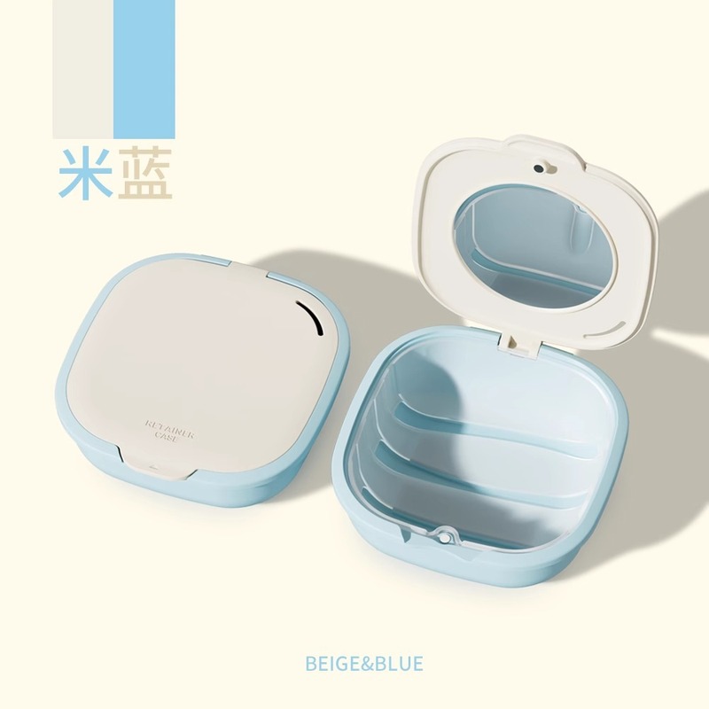 目に見えない矯正器具収納ボックス、リテーナーボックス、矯正器具ボックス、コンパクトでポータブルな洗浄ボックス|undefined