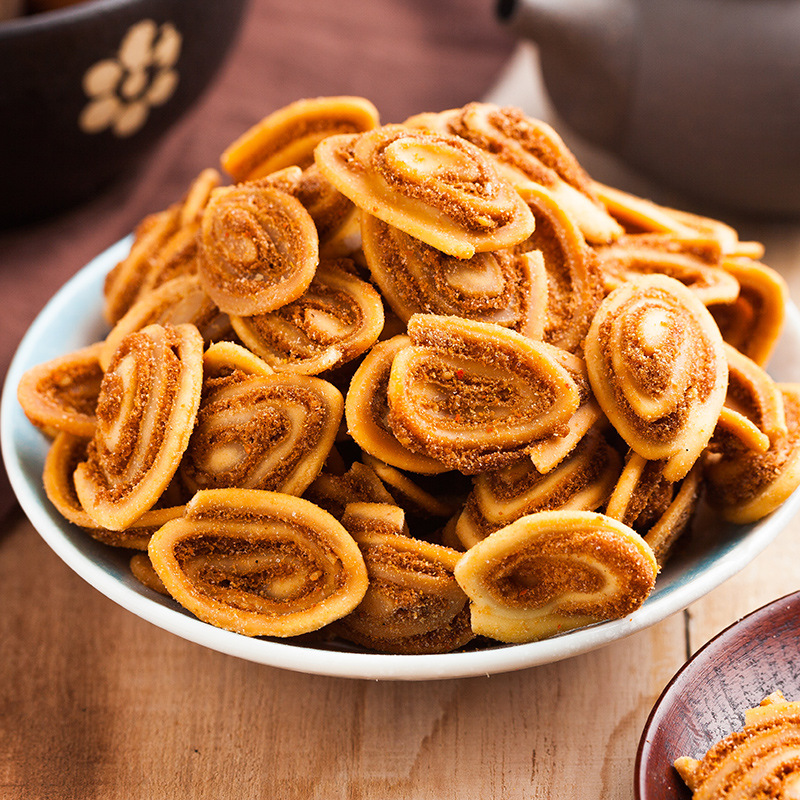 Dream of Xiang Cat Ears Snacks Cat Ear Crisps Nostalgic Childhood Snacks Wholesale Retail Office Snacks 208g Bagged