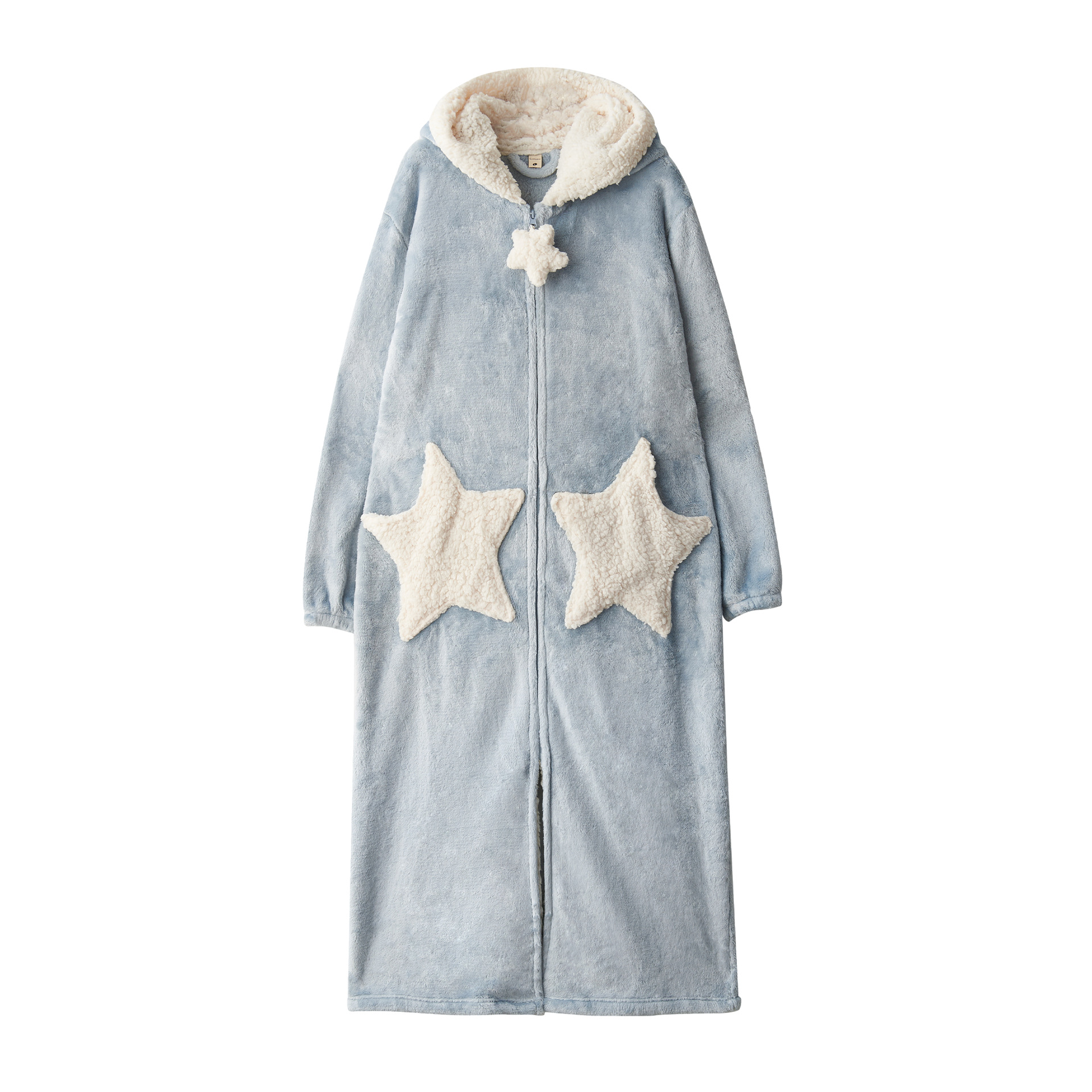 Más tamaño camisón de la estrella de las mujeres coral fleece engrosado pijamas hombres otoño e invierno largo transfronterizo exclusivo para fábrica al por mayor