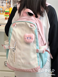 Japanese Ins Junior High School Student Senior high school Student Schoolbag Female Cute Girl All-match Large Capacity Backpack for Class Di Xuan