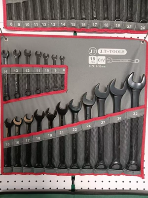 Bag Dual-Purpose Wrench Set, Mühərrik tənzimləmə alətləri - electrophoresis-black-18-piece-set-gray