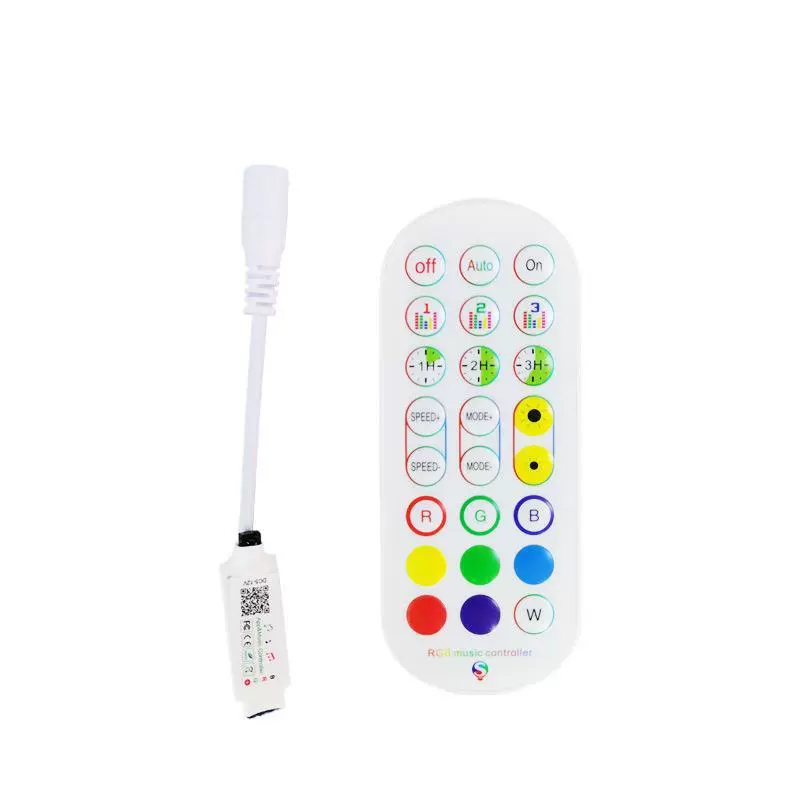 Small smart music colorful controller, LED light strip, new collection, 24 keys, bluetooth