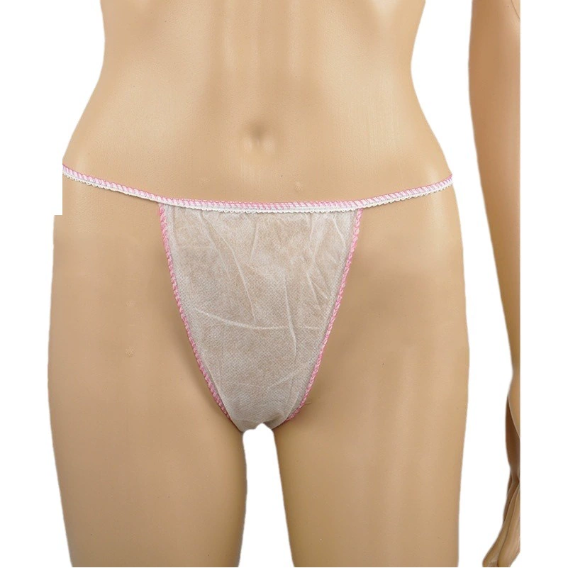 Одноразовые стринги Нетканое нижнее белье Салон красоты Без стирки Дышащая сауна Одноразовое нижнее белье Шорты Travel
