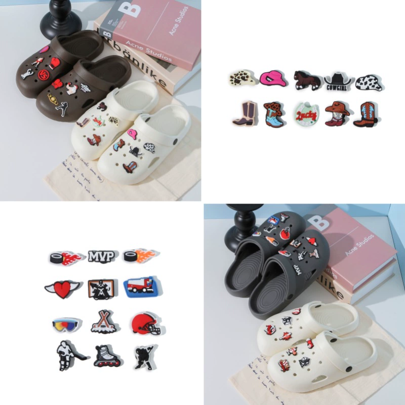 Аксессуары из ПВХ, оптовая продажа высококачественных деталей для обуви своими руками, пряжки для сабо, шармы для обуви, новые кросс-бордерные мультяшные съемные милые аксессуары.