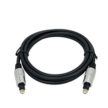 铝壳印字接口镀金连数字音响光纤线方转方toslink光纤音频线