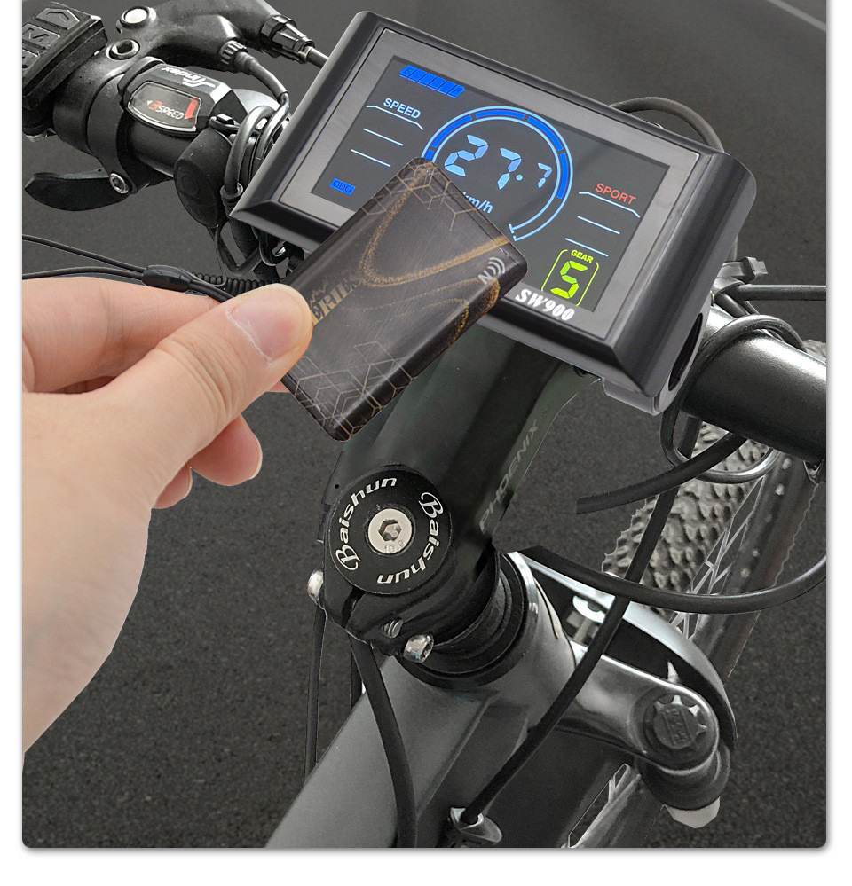 Electric Bicycle Nfc Function Intelligent Color Screen Meter Sw900 Mountain Bike Lcd Display Five-Core Restoration Parts