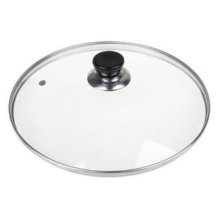 See-Through Pot Lid Tempered Glass Stainless Steel Wok Steamer Lid Household 30 Transparent Non-Stick Pot 32 Universal Free Shipping