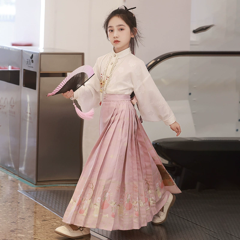 萱微妮 Autumn set, children's Hanfu, Chinese style