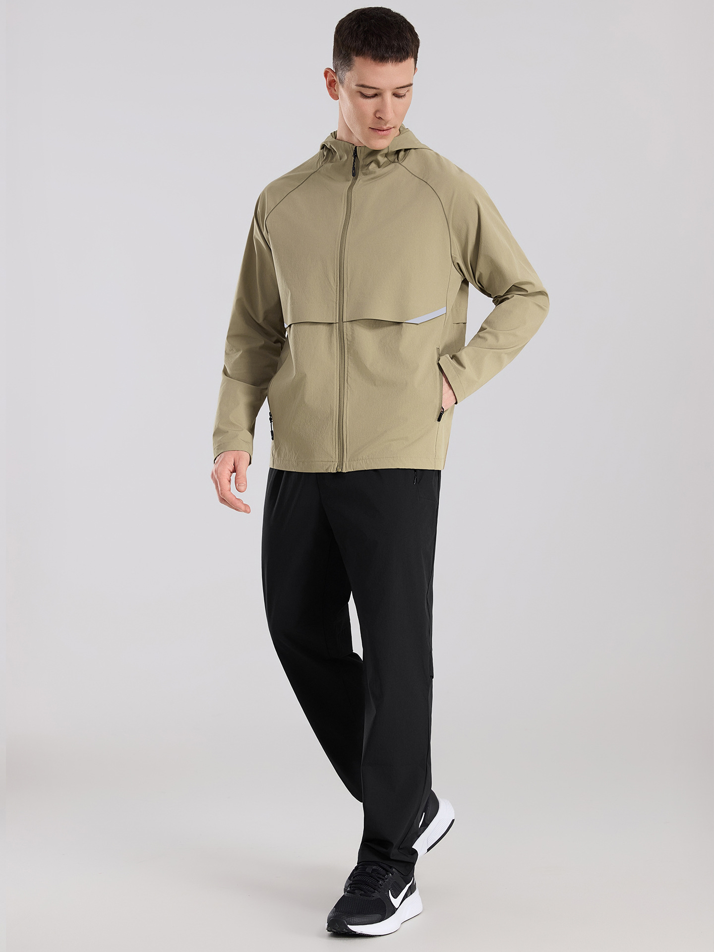 Juegos deportivos de ocio personalizados, capuchas de otoño e invierno, secado rápido, a prueba de viento, sudaderas de fitness, chaquetas de exportación de ropa para el procesamiento de muestras