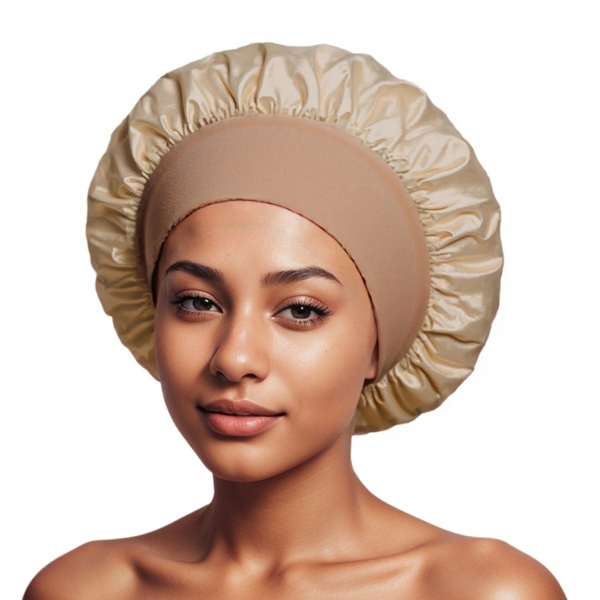 Sombrero de dormir de color elástico de borde ancho transfronterizo de Amazon Sombrero de cuidado del cabello de salón de belleza para mujer Sombrero de quimioterapia de confinamiento