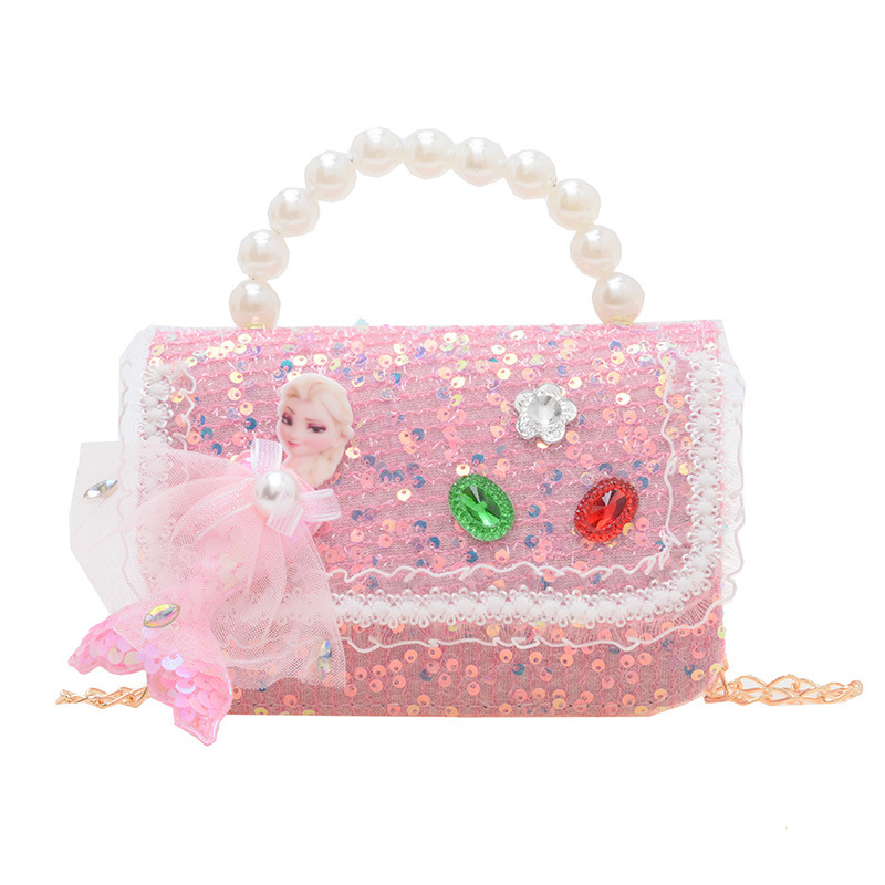 Nueva chica pequeña bolsa de hombro fragante bolso de moda perla esquinilla bolsa de cadena de cambio bolso cuadrado