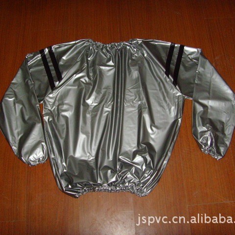 silver sports suit PVC for gym