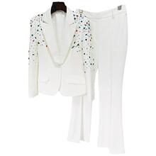 W 23189 Rhinestone Tailored Suit ����������b �W���羳