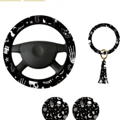 Внешняя торговля Amazon Трансграничная эксклюзура для черепа Cat комбинированный автомобиль рулевое колесо