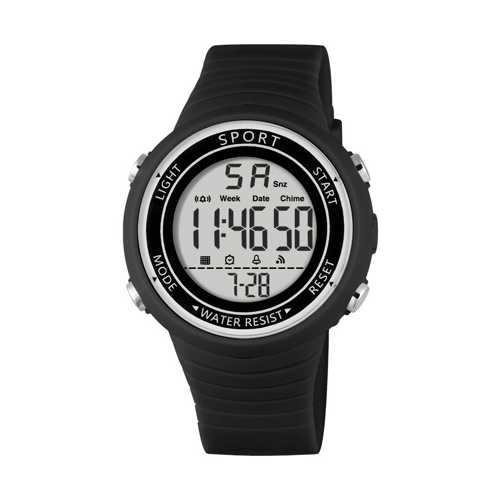 Nueva tendencia juvenil estudiantes reloj electrónico deportivo multifuncional alarma de luz nocturna relojes electrónicos al por mayor