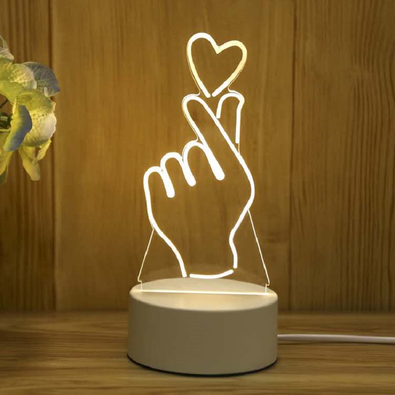 Creative 3d Night Light Cross-border Usb Acrylic Table Lamp Event Planning Company Gift Design Logo Atmosphere Light