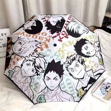 排球少年周边全自动二次元雨伞孤爪防晒高颜值晴雨黑胶两用折叠伞