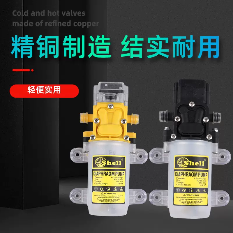 智能水泵酒精喷雾器耐腐蚀微型水泵自吸泵隔膜泵小型洗车水泵