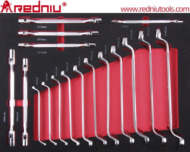 双头套筒高领梅花双梅扳手汽车维修工具修车五金工具