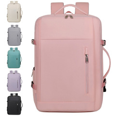 可扩容背包USB双肩包电脑背包出差旅游商务行李包女短途旅行包