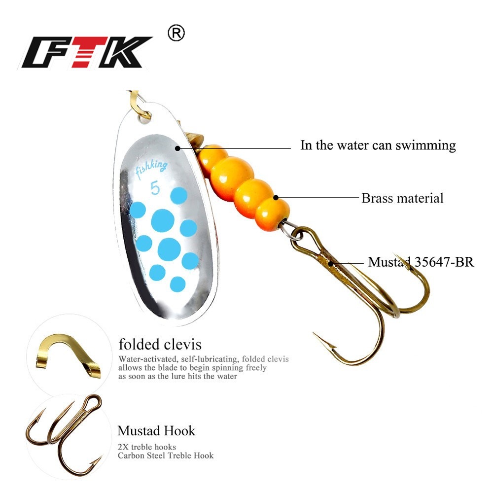 FTK Rotating sequins, sub -round sequins, fake bait bids, bionic bait, three hook roads, sub -bait cross -border 4