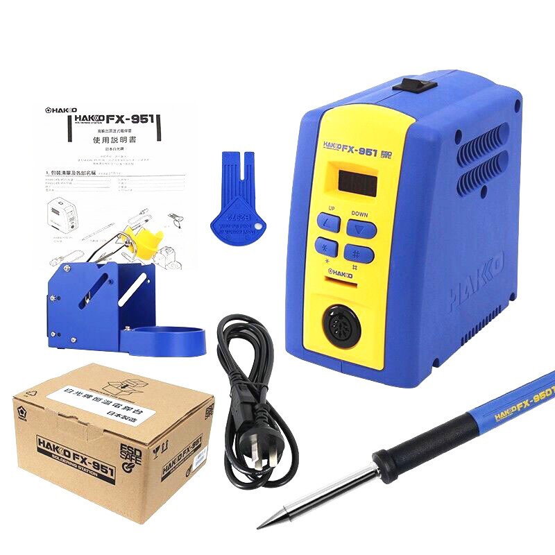 现货日本白光HAKKO FX-951拆消静电数显调温焊台及T12焊咀纸箱装