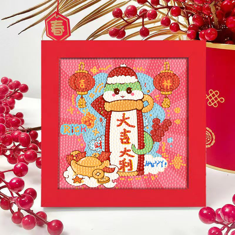 Diamante infantil DIY hecha a mano con material de marco paquete de dibujos animados Sanliou pegatinas de diamante regalo al por mayor pinturas de mampostería