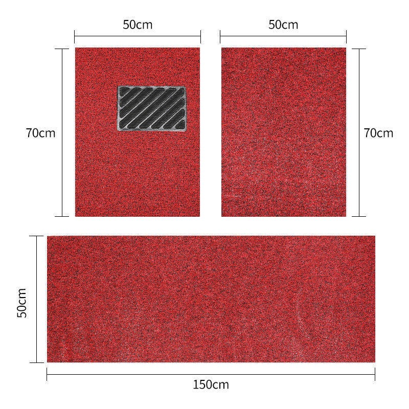 Suitable for universal car floor mats, can be freely cut to fit the driver and passenger seats, easy to clean, waterproof and wear-resistant carpet