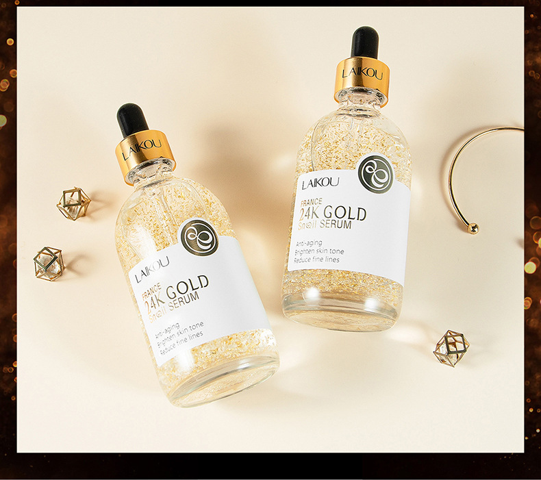 Cross-border Laicome French 24k Gold Snail Essence 100ml Moisturizing Skin Care products Wholesale manufacturer in stock undefined