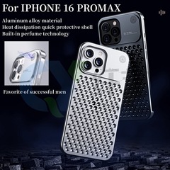 IPhone16携帯ケース金属アロマケース15promaxフレームなしアルミ合金放熱14保護カバー