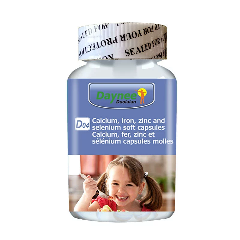 Calcium iron zinc and selenium softgel capsules Custom Label