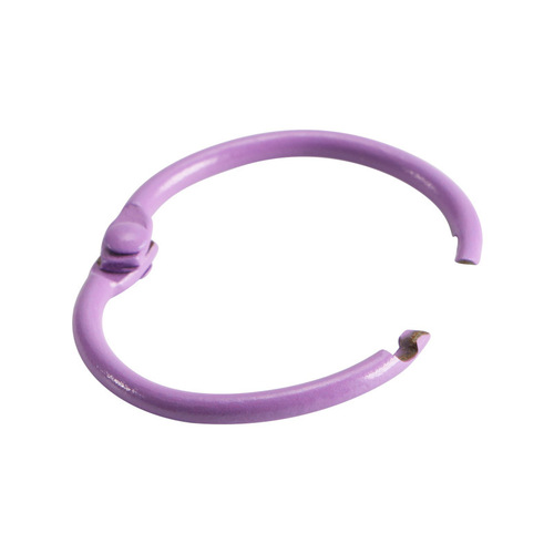 Wholesale diy binding ring clip color keychain metal loose-leaf ring book ring open ring pendant decoration